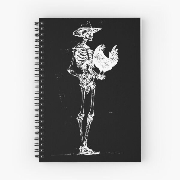 Item preview, Skeleton and Chicken - White designed and sold by Dark West Media.