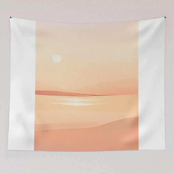 Item preview, Low Sun Plain – Minimal Sunset Landscape Art designed and sold by Minimal Calm.