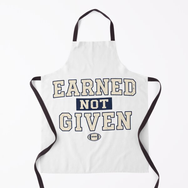 Item preview, Earned Not Given – Football Motivation Retro Typography designed and sold by DIRTYSKETCHH.