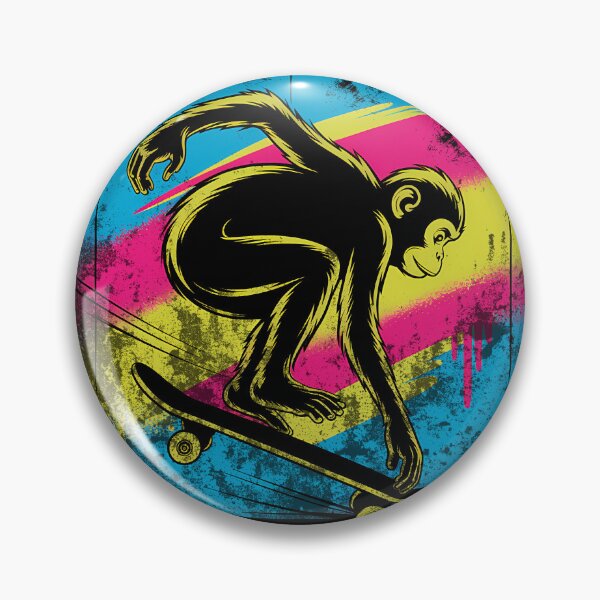 Artikelvorschau, Street-Art-Affe – Witzige Affenillustration entworfen und verkauft von RoyesButler.