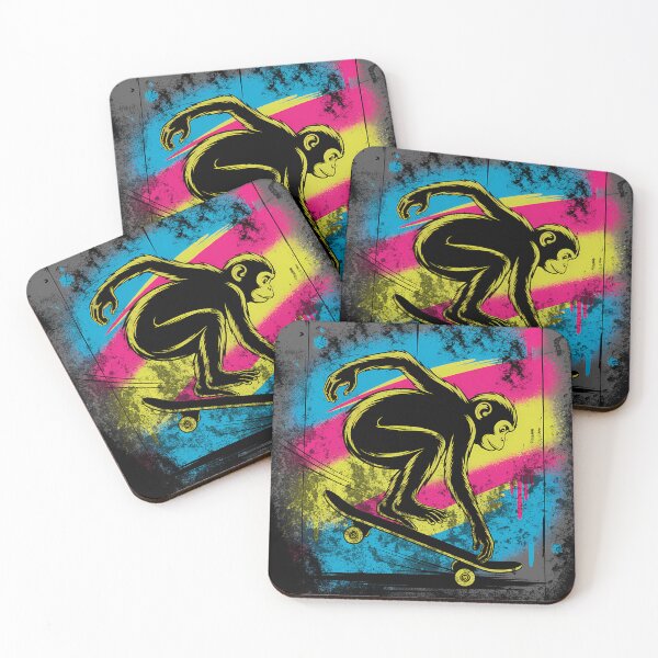 Item preview, Street Art Ape – Funky Monkey Illustration designed and sold by RoyesButler.