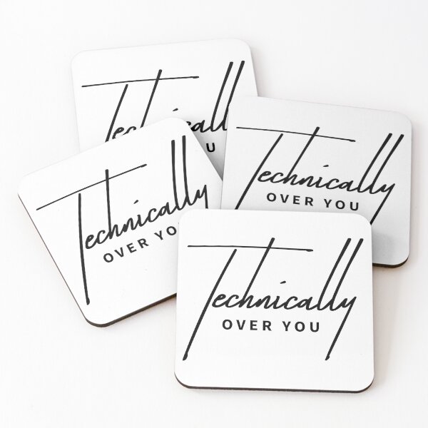 Item preview, Technically Over You - Sarcastic Breakup Typography designed and sold by ReggieDior.