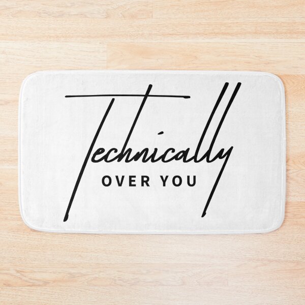 Item preview, Technically Over You - Sarcastic Breakup Typography designed and sold by ReggieDior.
