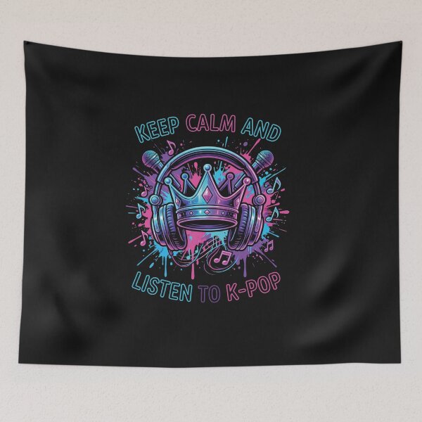 Item preview, Keep Calm and Listen to K-Pop Graffiti Art designed and sold by AdyKurniawan.