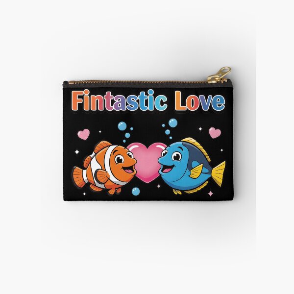 Item preview, Fintastic Love Cute Fish Couple T-Shirt | Cute Ocean Cartoon Valentine Gift designed and sold by TankTherapyArt.