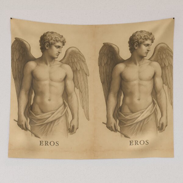 Item preview, Eros Greek God Vintage Illustration designed and sold by NarjaShop.
