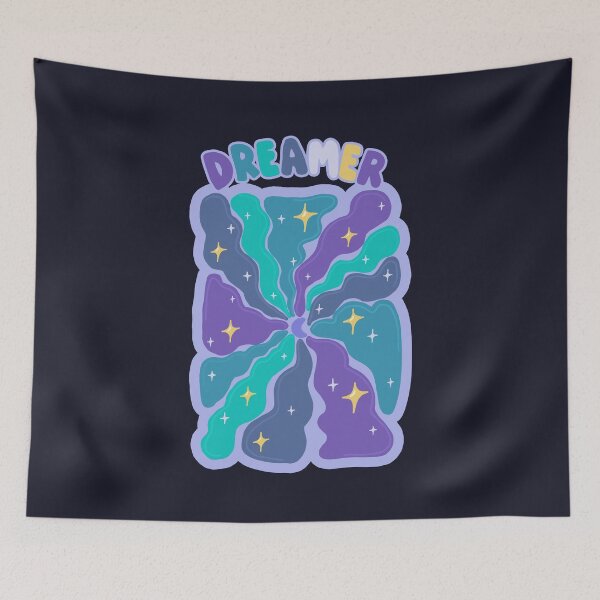 Item preview, Dreamer - Moon and Stars designed and sold by Vanessa Priest.