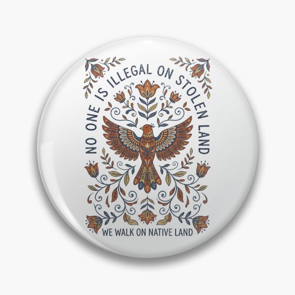 Item preview, Native Land Folk Art - No One Is Illegal designed and sold by AdyKurniawan.