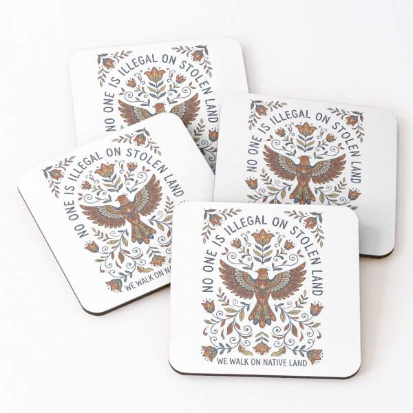 Item preview, Native Land Folk Art - No One Is Illegal designed and sold by AdyKurniawan.