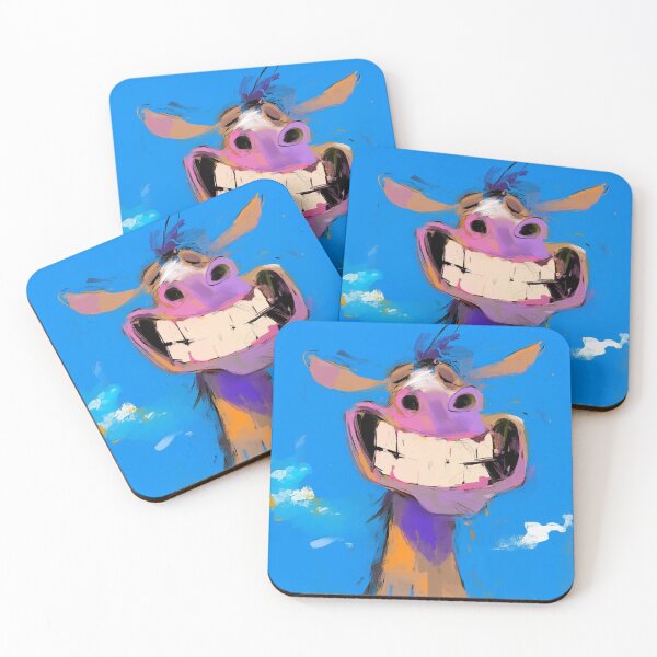 Item preview, Happy smiling horse with big teeth designed and sold by 516 Studio.