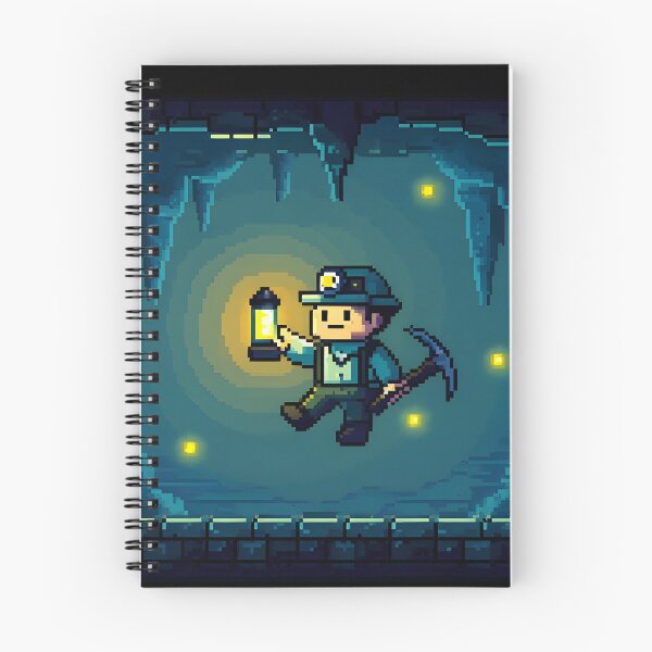 Item preview, ZX Spectrum Cave Trap Pixel Art – 8-Bit Explorer Falling Retro Game designed and sold by ThePixelArchive.