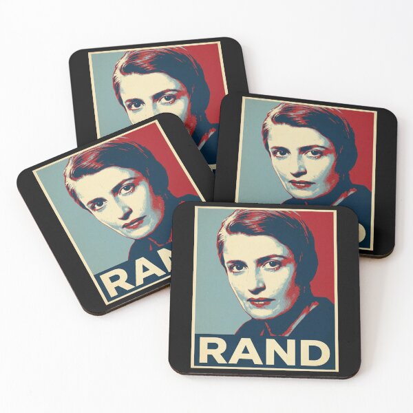 Item preview, Ayn Rand Objectivism Hope Style Retro Poster Art  designed and sold by Anya Byron.
