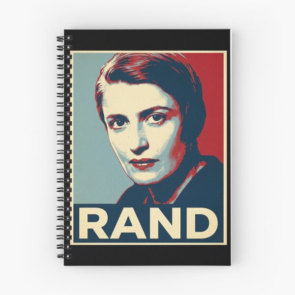Item preview, Ayn Rand Objectivism Hope Style Retro Poster Art  designed and sold by Anya Byron.