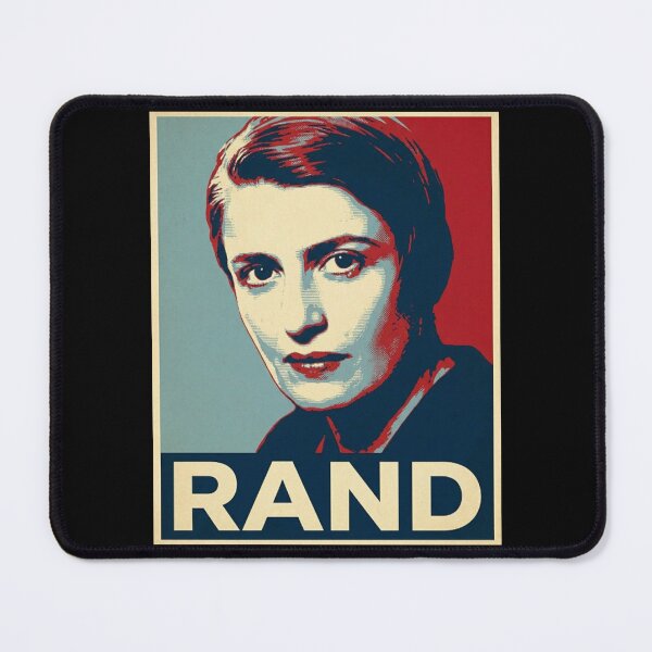 Item preview, Ayn Rand Objectivism Hope Style Retro Poster Art  designed and sold by Anya Byron.