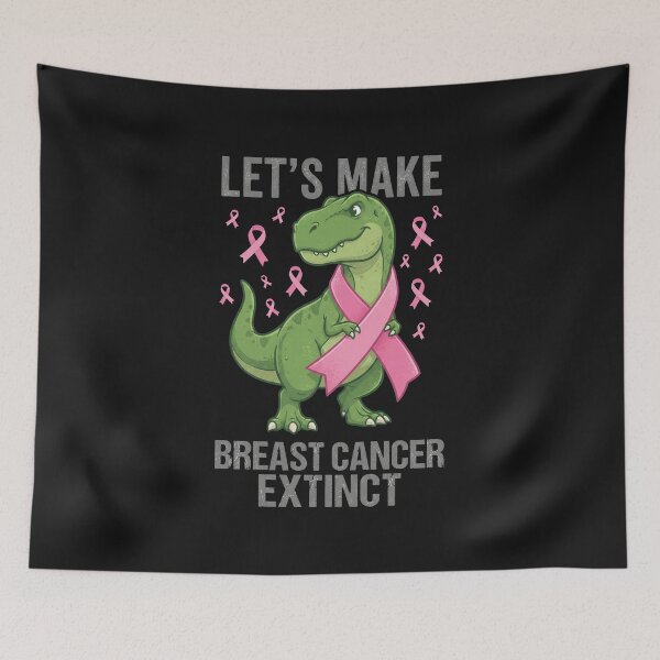 Item preview, Let's Make Breast Cancer Extinct T-Rex designed and sold by AdyKurniawan.