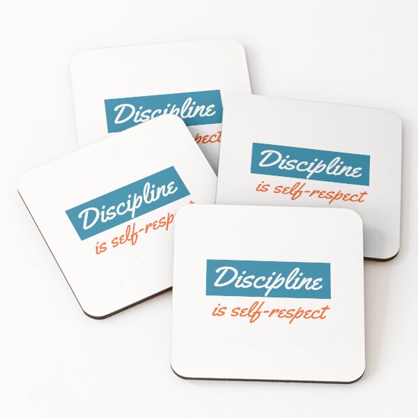 Item preview, Discipline Is Self Respect Quote designed and sold by Thinkora.