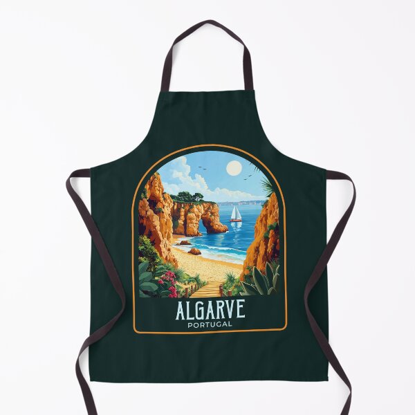 Item preview, Algarve Portugal Vintage Travel Illustration designed and sold by HomeLivingCo.