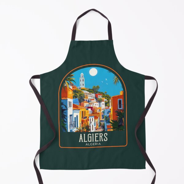 Item preview, Algiers Vintage Travel Illustration designed and sold by HomeLivingCo.