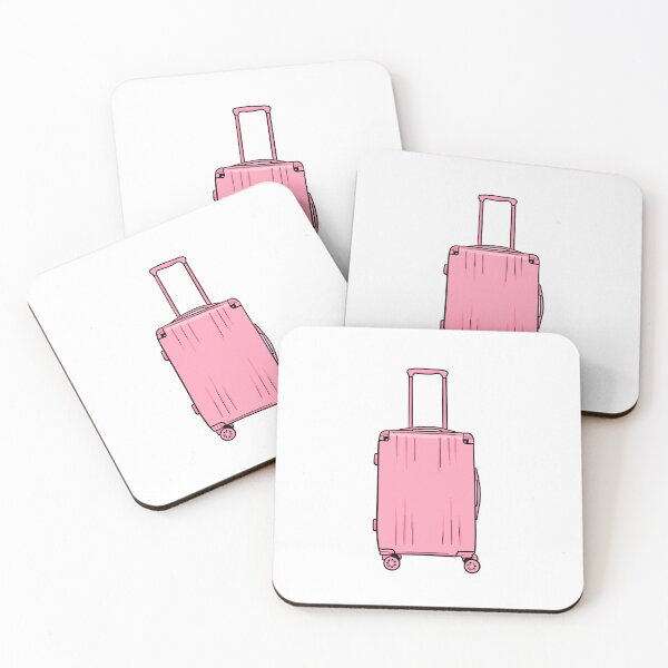Item preview, A pink trolley suitcase essential travel luggage sticker designed and sold by Degilicious.