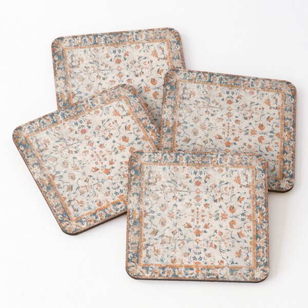Item preview, Worn Textile Carpet Old World Charm Shabby Pattern designed and sold by GrinGalore.