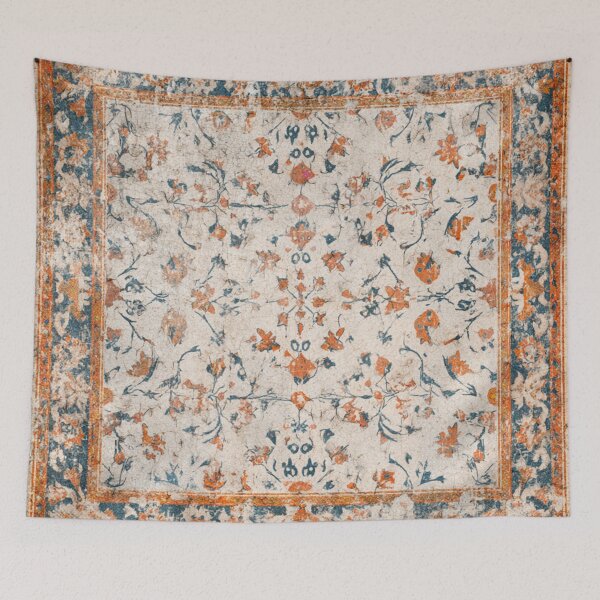 Item preview, Worn Textile Carpet Old World Charm Shabby Pattern designed and sold by GrinGalore.