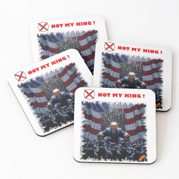 Item preview, NOT MY KING - Weapon Throne - Authoritarian Satire Political Art designed and sold by K-O-Bold.