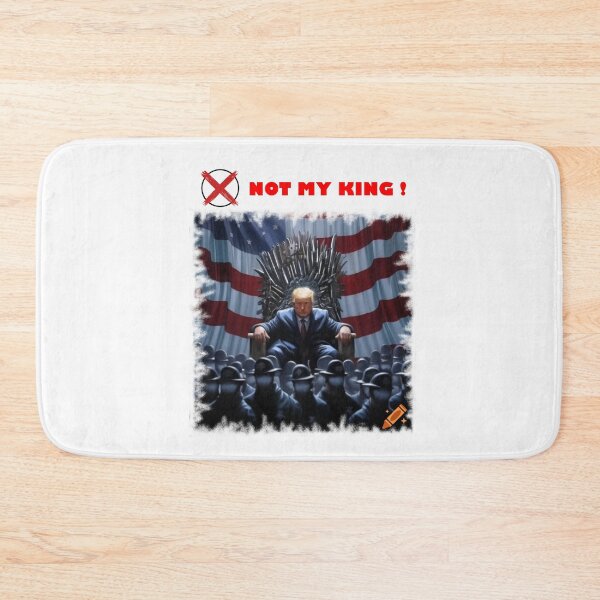 Item preview, NOT MY KING - Weapon Throne - Authoritarian Satire Political Art designed and sold by K-O-Bold.