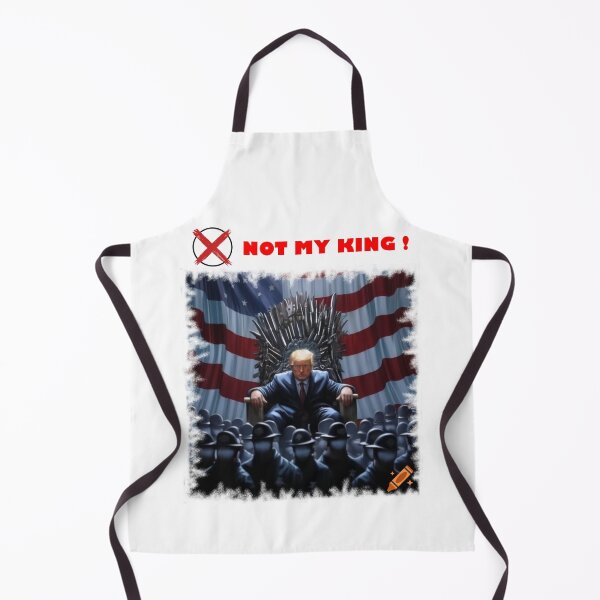 Item preview, NOT MY KING - Weapon Throne - Authoritarian Satire Political Art designed and sold by K-O-Bold.