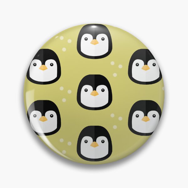 Item preview, Penguin heads on green designed and sold by reneesillus.