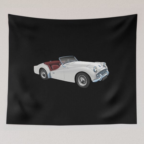 Item preview, Triumph Tr3 In White designed and sold by Paradee.