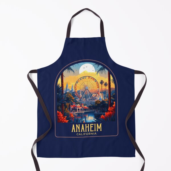 Item preview, Anaheim Vintage Travel Illustration designed and sold by HomeLivingCo.