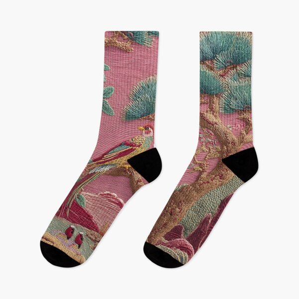 Item preview,  Jiangsu Silk Embroidery Birds Floral Carpet designed and sold by GrinGalore.