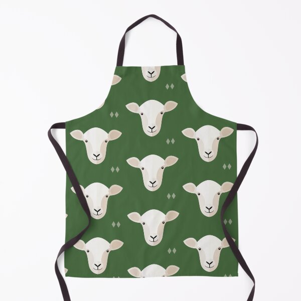 Item preview, Sheep heads on green designed and sold by reneesillus.