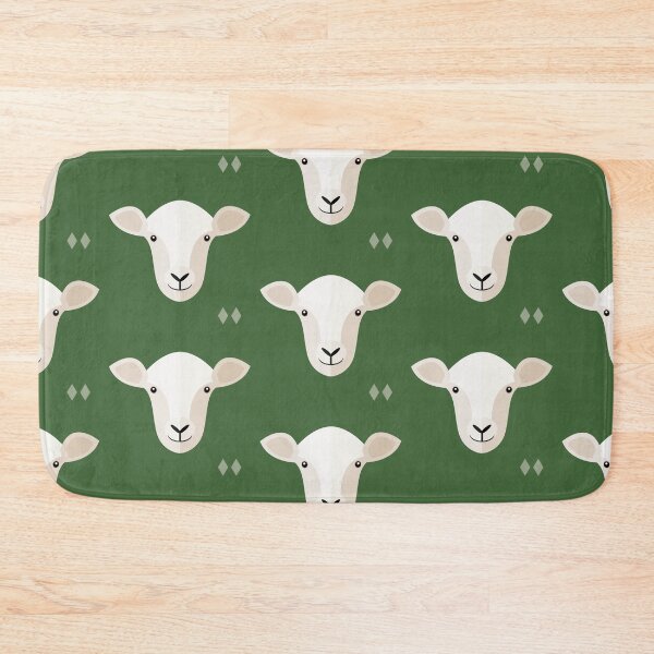Item preview, Sheep heads on green designed and sold by reneesillus.