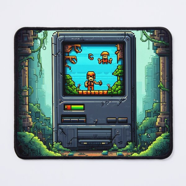Item preview, Handheld Glitch Pixel Art – Retro Rogue Vine Battle designed and sold by ThePixelArchive.