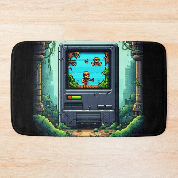 Item preview, Handheld Glitch Pixel Art – Retro Rogue Vine Battle designed and sold by ThePixelArchive.