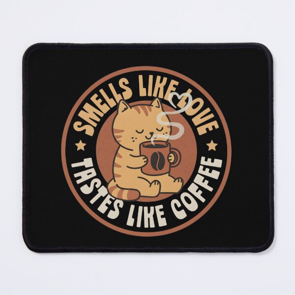 Item preview, Smells Like Love Tastes Like Coffee - Cute Cat Coffee Lover Gift designed and sold by haitrieuic96.