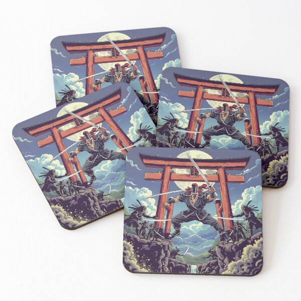 Item preview, Famicom Ronin Pixel Art – 8-Bit Beat-Scroll Fighter Shadow Clones designed and sold by ThePixelArchive.