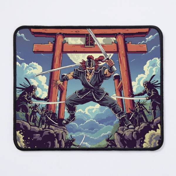 Item preview, Famicom Ronin Pixel Art – 8-Bit Beat-Scroll Fighter Shadow Clones designed and sold by ThePixelArchive.