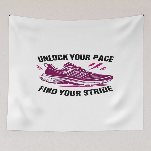 Item preview, Unlock Your Pace Running Shoe Art – Motivational Fitness Design for Runners, Athletes & Training Goals designed and sold by Bright Nest Studio.