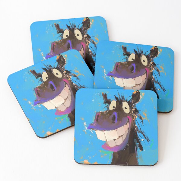 Item preview, Happy smiling horse with big teeth designed and sold by 516 Studio.