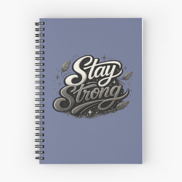 Item preview, Stay Strong Typography | Minimalist Motivational Art, Dark Editorial Design designed and sold by HoloInverse.