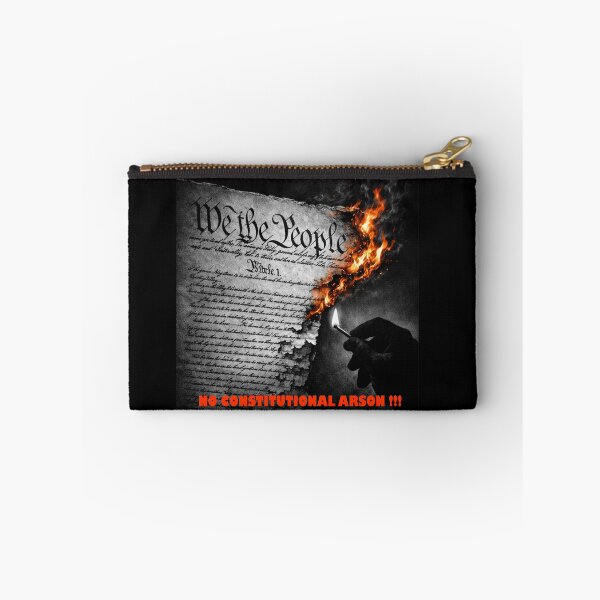 Item preview, NO CONSTITUTIONAL ARSON - Defend Democracy Political Satire Art designed and sold by K-O-Bold.