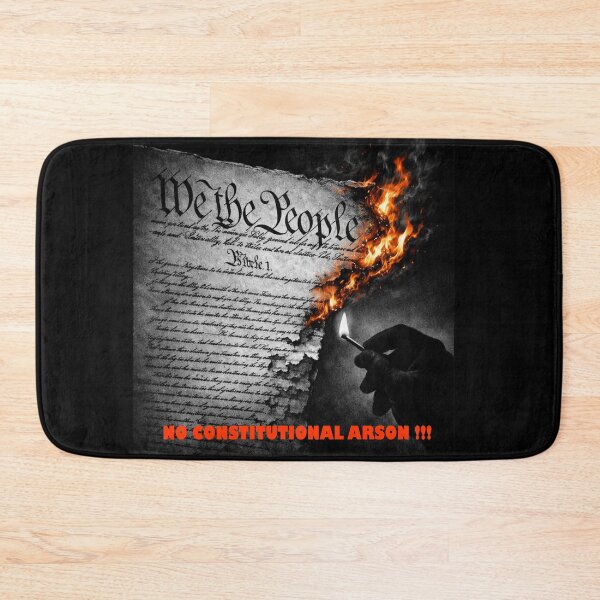 Item preview, NO CONSTITUTIONAL ARSON - Defend Democracy Political Satire Art designed and sold by K-O-Bold.
