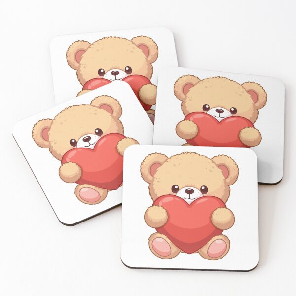 Item preview, Cute Teddy Bear Holding Heart – Valentine’s Day Love Sticker designed and sold by Pigmentra.