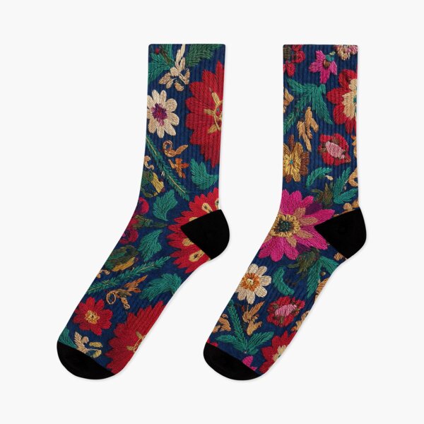 Item preview, Uzbekistan Nim Embroidery Floral Colorful Carpet designed and sold by GrinGalore.