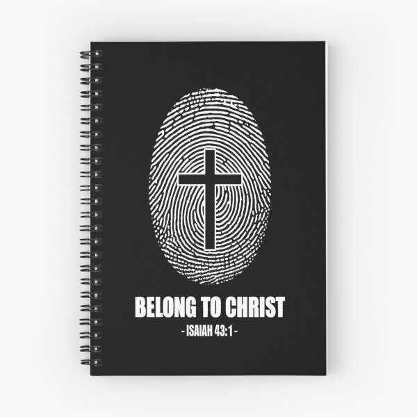 Item preview, Christian Identity Fingerprint Cross Design • Faith Apparel • Isaiah 43:1 Inspirational Art designed and sold by Bright Nest Studio.
