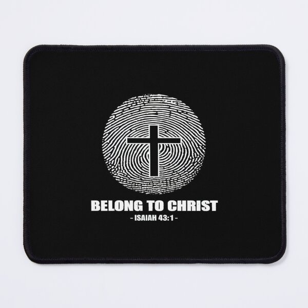 Item preview, Christian Identity Fingerprint Cross Design • Faith Apparel • Isaiah 43:1 Inspirational Art designed and sold by Bright Nest Studio.