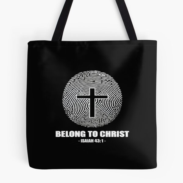 Item preview, Christian Identity Fingerprint Cross Design • Faith Apparel • Isaiah 43:1 Inspirational Art designed and sold by Bright Nest Studio.