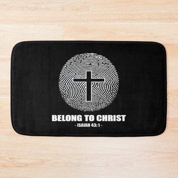 Item preview, Christian Identity Fingerprint Cross Design • Faith Apparel • Isaiah 43:1 Inspirational Art designed and sold by Bright Nest Studio.